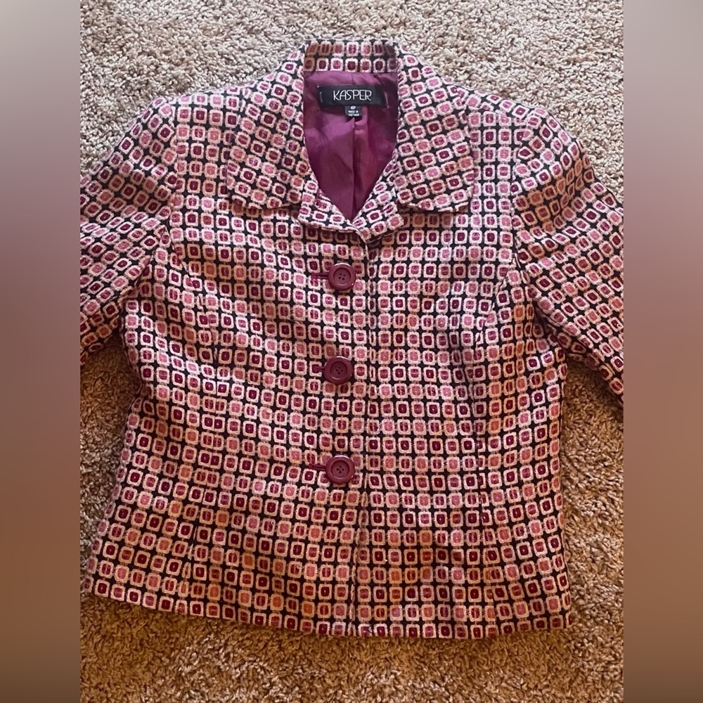 Pink/Purple Printed blazer